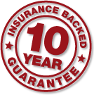 10 year insurance backed guarantee