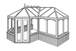 P-Shape conservatory style