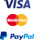 Mastercard, Visa & PayPal